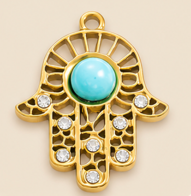 Thumbnail: Evil Eye - Stainless Steel Charm