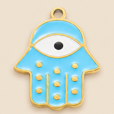 Thumbnail: Evil Eye - Stainless Steel Charm