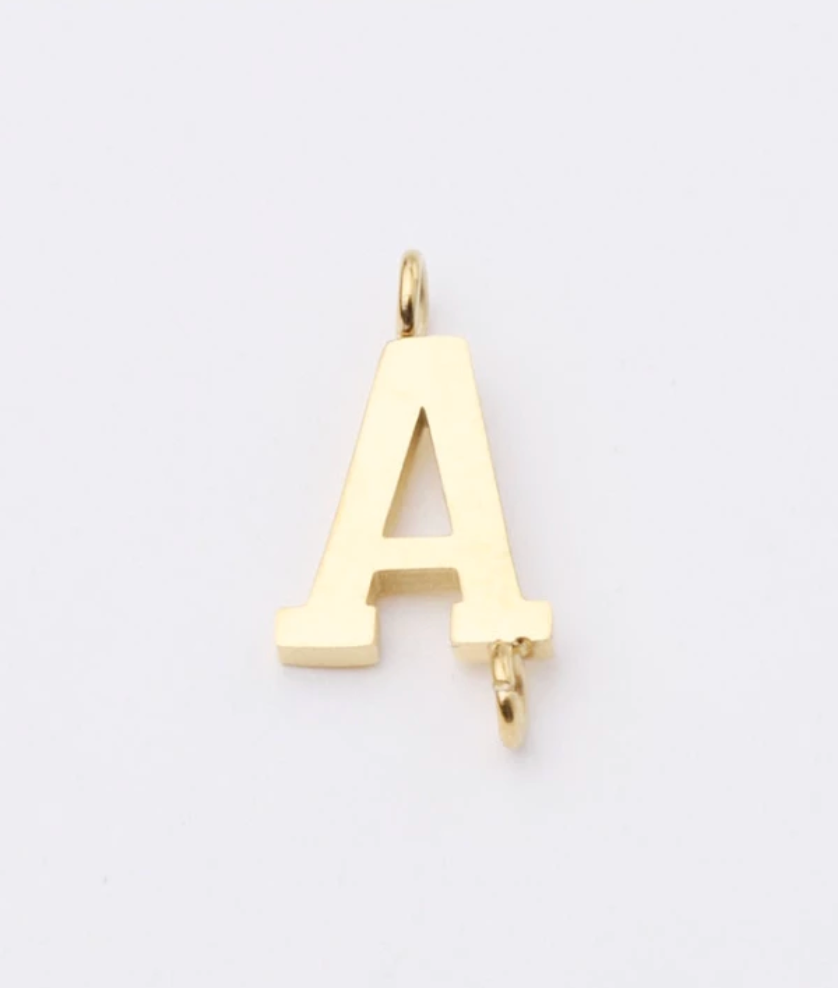 Thumbnail: Initial Letter - Stainless Steel Charm