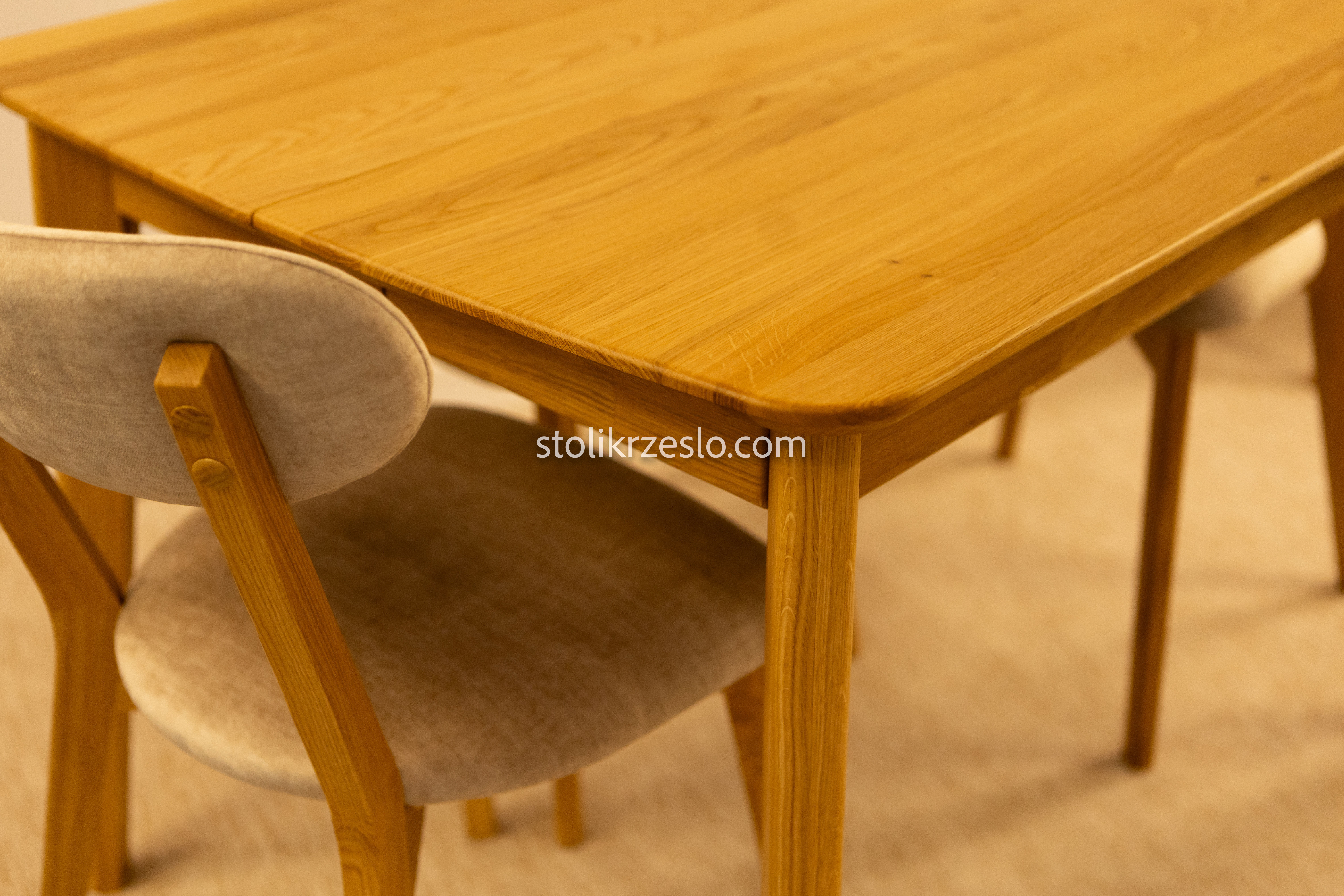 Stół Smart z drewna dębowego - Natural