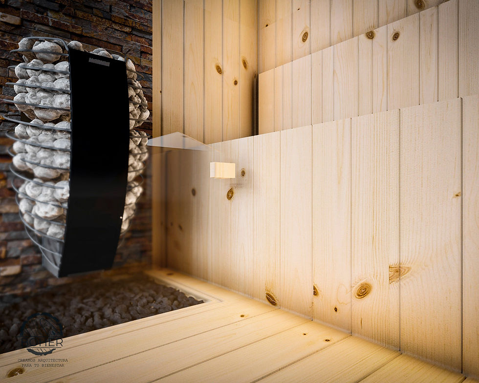Miniatura: CABINA SAUNA PORTÁTIL DEKOR 2P LISTÓN | Sauna Interior Eléctrico BOHER