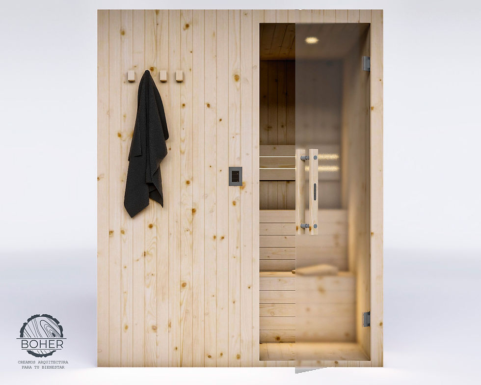 Miniatura: CABINA SAUNA PORTÁTIL CLASSIK 4P | Sauna Interior Eléctrico BOHER