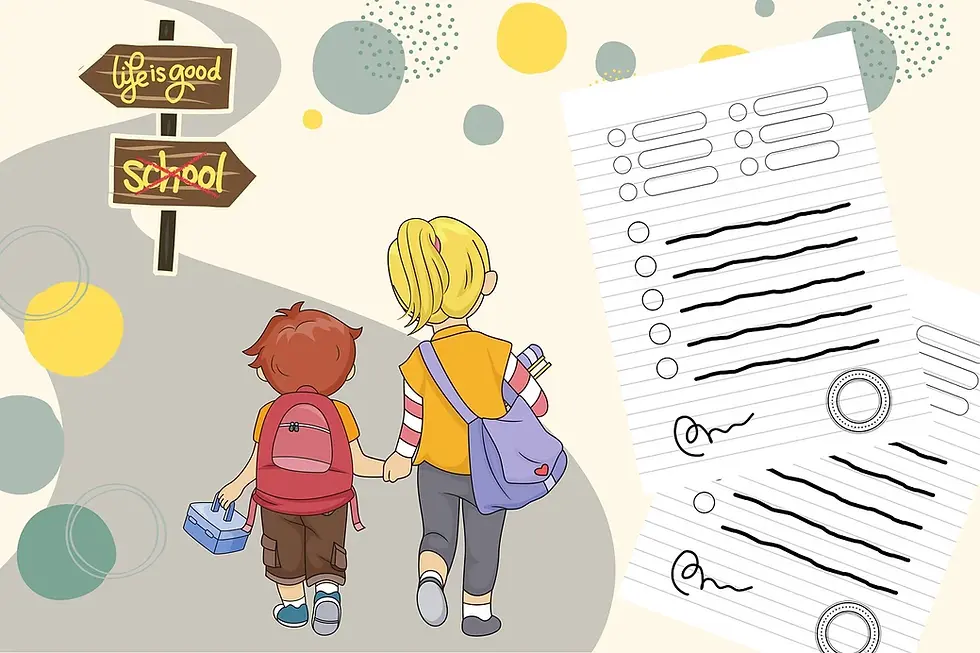 Mama, tata, NU vreau la scoala!