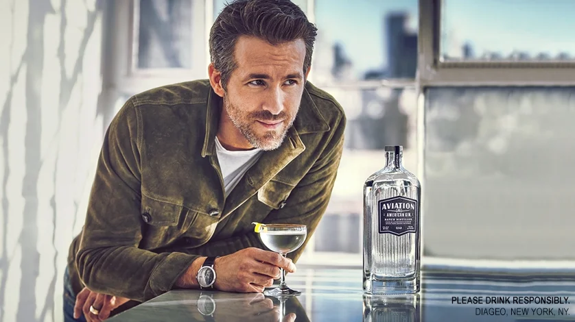 Celebrity Sunday: Ryan Reynold's Aviation Gin