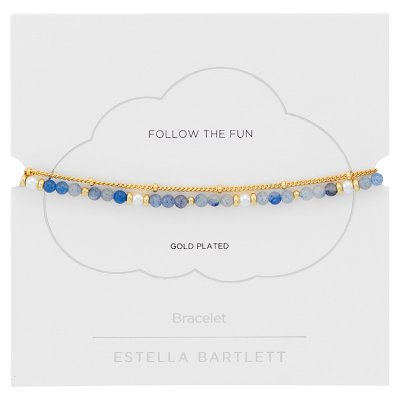 Thumbnail: Pearl and Blue Aventurine Duo Bracelet