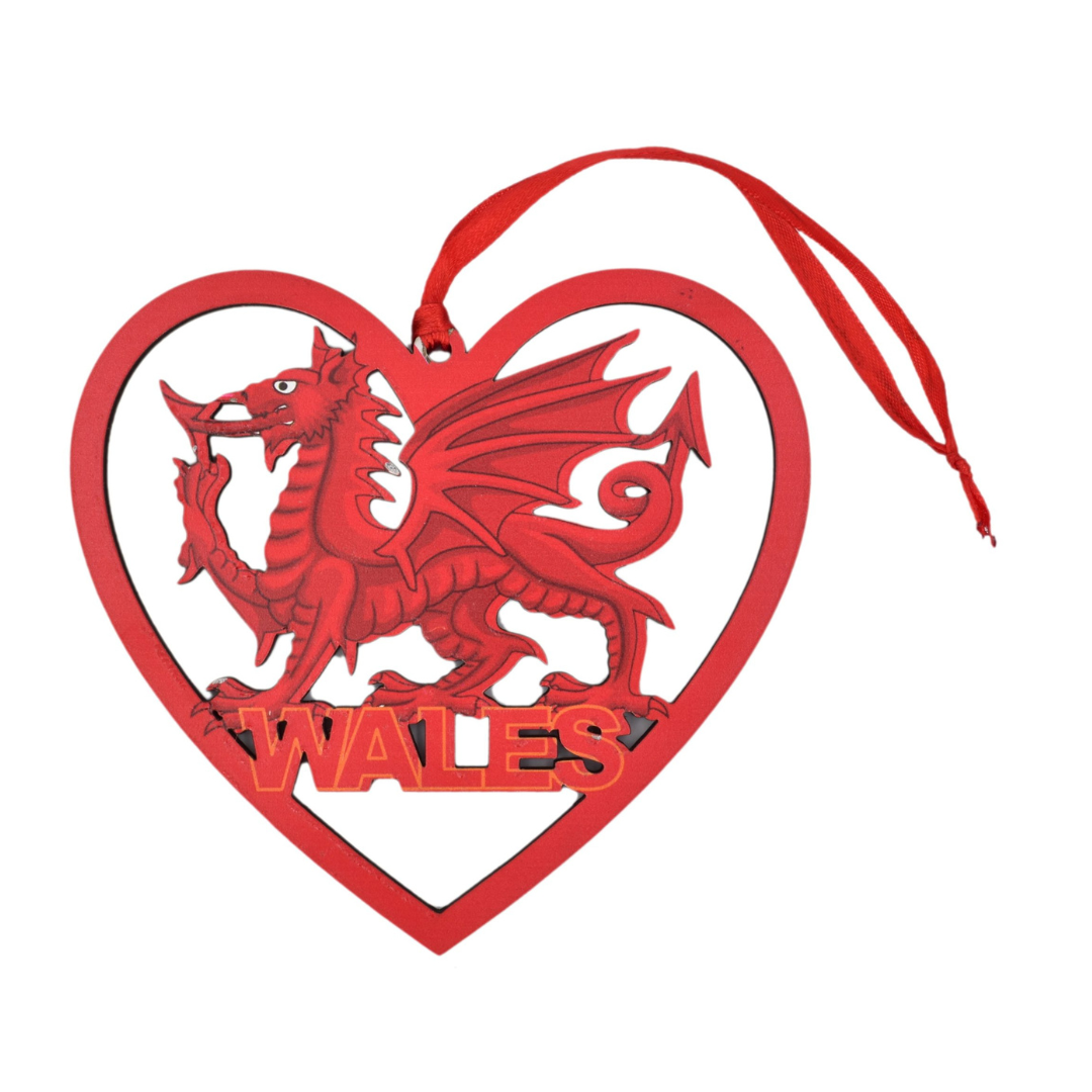 Welsh Dragon Heart Hanger