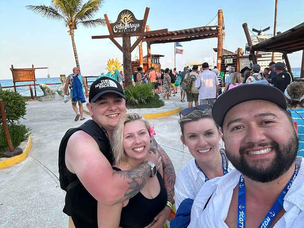 Eric Rivera, Steven Empier, Morgan Copeland, Kate Empier with YFNIM in Costa Maya