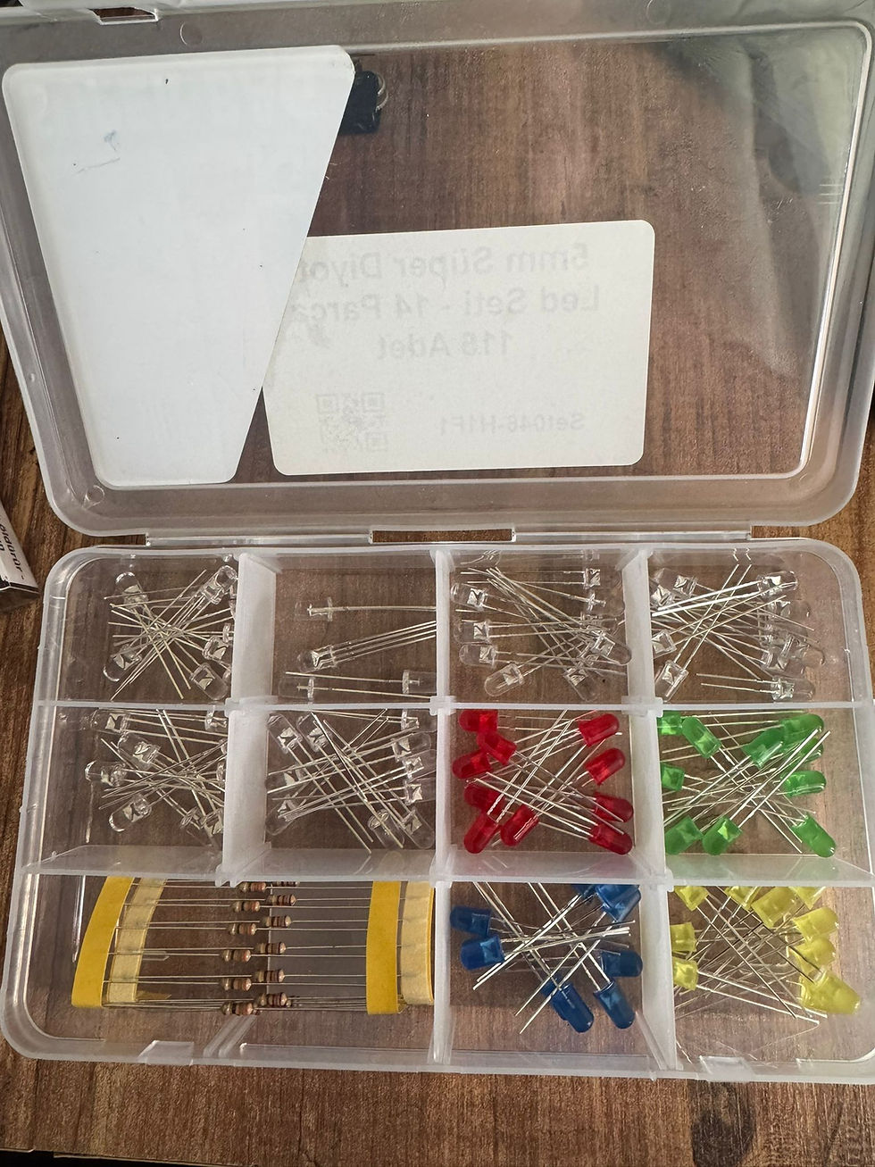 Küçük resim: 5mm Süper Diyot Led Seti - 14 Parça 115 Adet