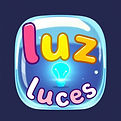 playful icon with the word _luz_ and _luces' and a light .jpg