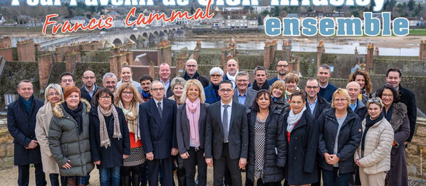 La liste "POUR L'AVENIR DE GIEN-ARRABLOY ENSEMBLE" conduite par Francis Cammal remport