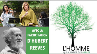 Aux Journées de l'Arbre, spectacle "L'homme qui plantait des arbres" avec la parti