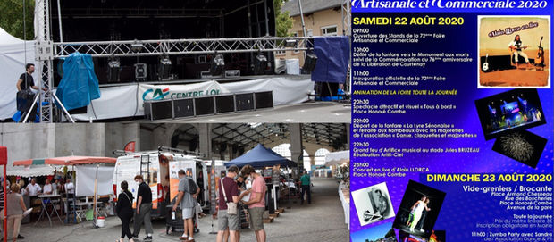 C'est parti pour la 72ème foire exposition de Courtenay. Concerts, feu d'artifices, fête for