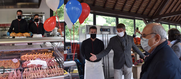 À Montargis, à la halle Girodet, le "Boeuf tricolore" installe sa rôtisserie du "Coq