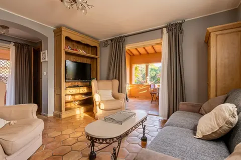 Séjour de l'appartement Le Patio climatisé, près de Bandol