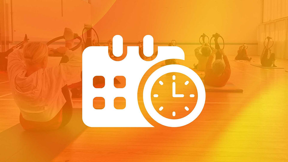 Pilates : Évolution des horaires