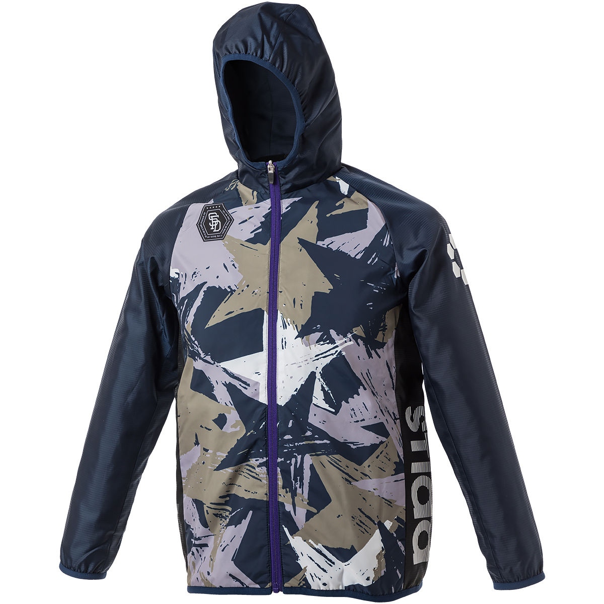 Jr. Back Brushed  Star Camo Zip Hoodie Jacket (SA-20A17JR)