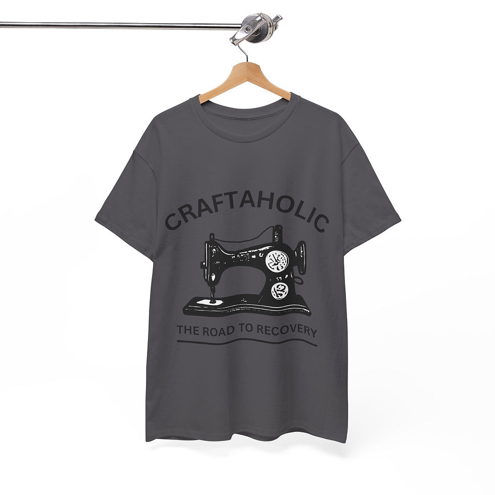 Thumbnail: Craftaholic T-Shirt – Creative Gift for Crafters, Makers, and Sewing Fans