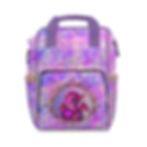 Thumbnail: Purple Baby Dragon with D20 Watercolor Galaxy Backpack