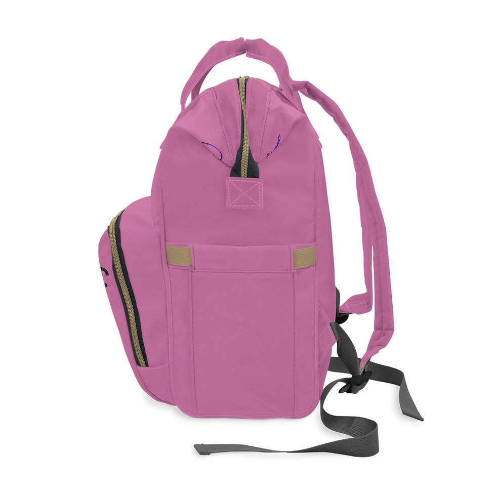 Thumbnail: Pink Crafting Backpack Funny Crafting Quote, Multifunctional Baby Bag
