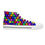 Thumbnail: Colourful d20 Women's Sneakers, High Top Shoes, Gamer Gifts, Rainbow Dice Design