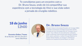 CIRURGIA ROBÓTICA: DR BRUNO É CONVIDADO PELA CRIADORA DO ROBÔ DA VINCI