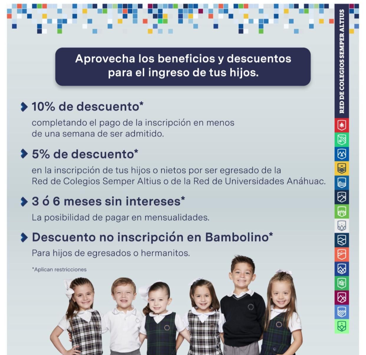 Folleto de Academia Maddox sobre los descuentos y beneficios