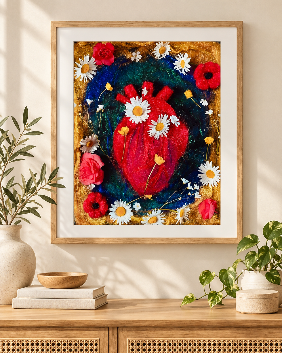 Thumbnail: Heart in bloom — Art print