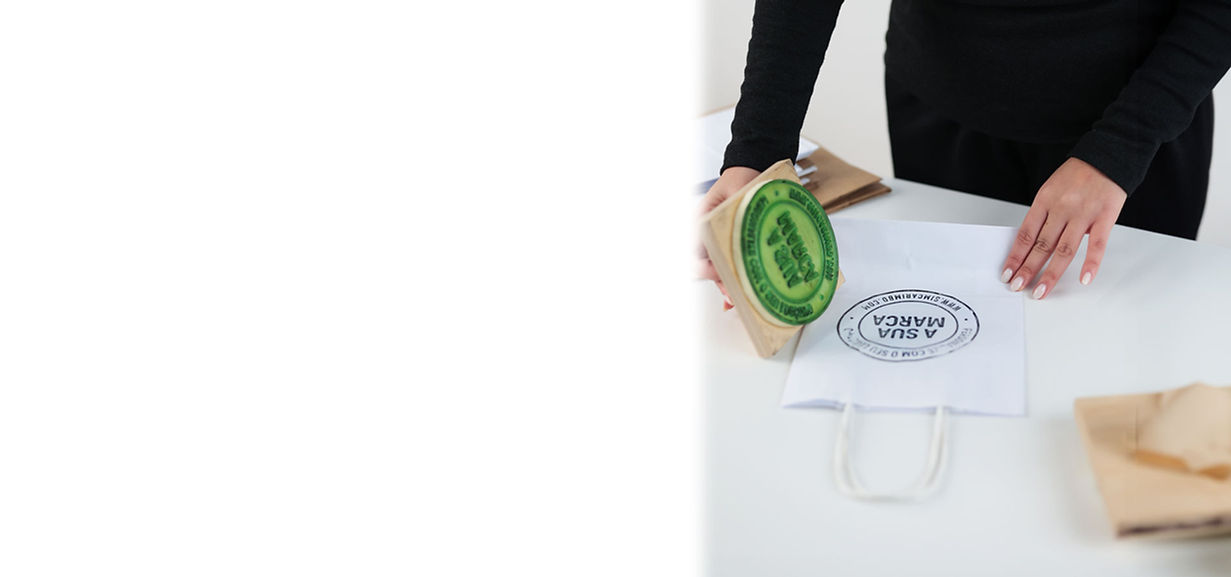 carimbos personalizados grandes para packaging ideias para sacos de papel e caixas de cart