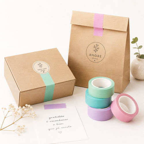 Miniatura: Washi Tape Nordik 15x10mm [4 rolos]