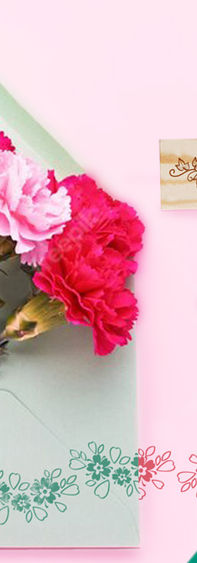 Carimbo personalizado para etiquetas florais e branding delicado.