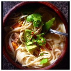 #30daysofsoup continues with this Miso Tahini Soup