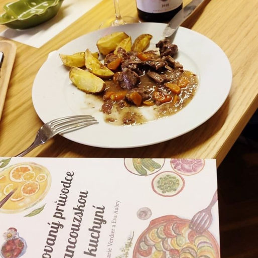 Test receptu: Hovězí maso na burgundský způsob, od pana Bořivoje