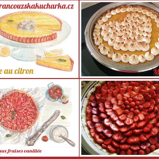 Test receptů: Citronový dortík a vanilkový jahodový dortík od paní Marie Š.