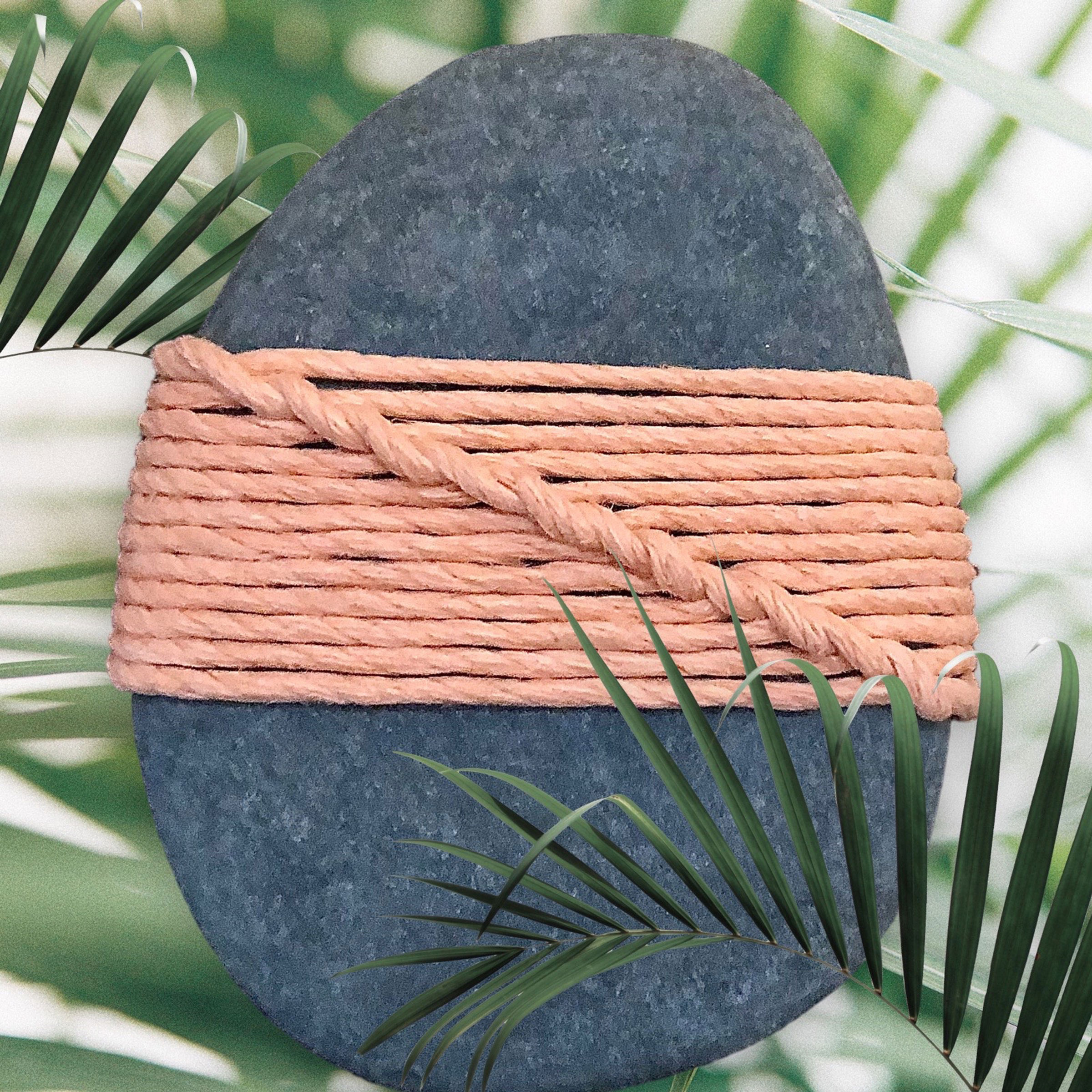 Hand-wrapped Zen Meditation Stone, Serenity Stone, Centering Stone, Unique Paper