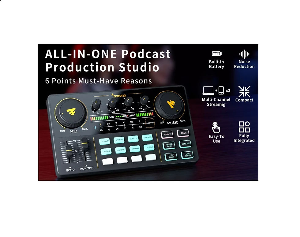 Miniatura: Placa  Misturadora de Som MAONO para Estudios de Gravação e Podcast