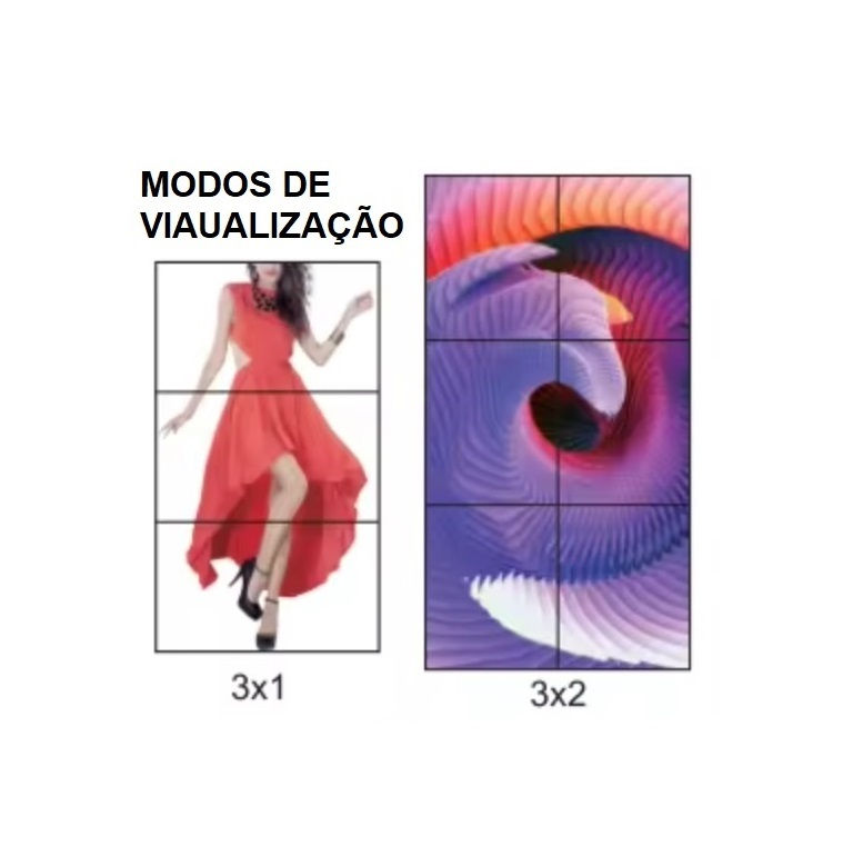 Miniatura: Controlador HDMI de Video Wall SOFLY para 4 ecrãs