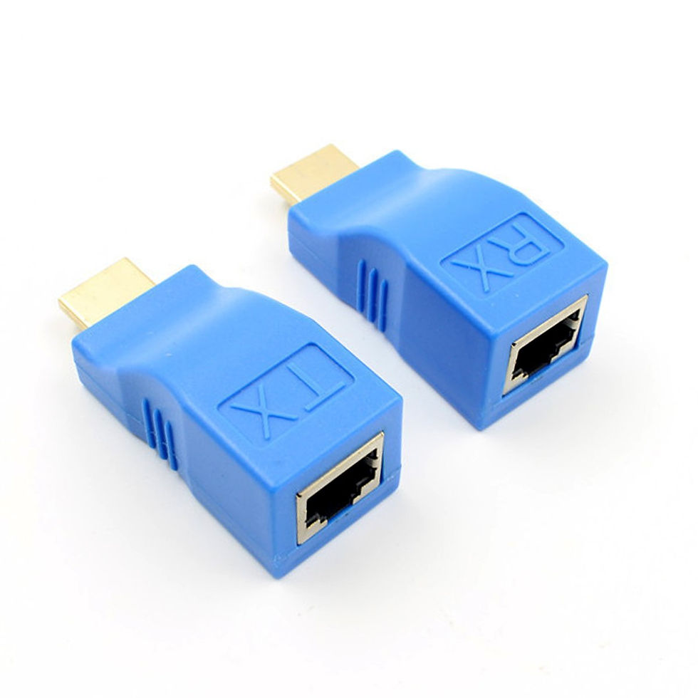 Miniatura: Extensor e Adaptador HDMI 1080P para Ethernet CAT5 E CAT6, 30 Metros