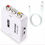 Miniatura: Conversor MINI de sinal AV para HDMI,  AV Video composto 3 RCA para HDMI