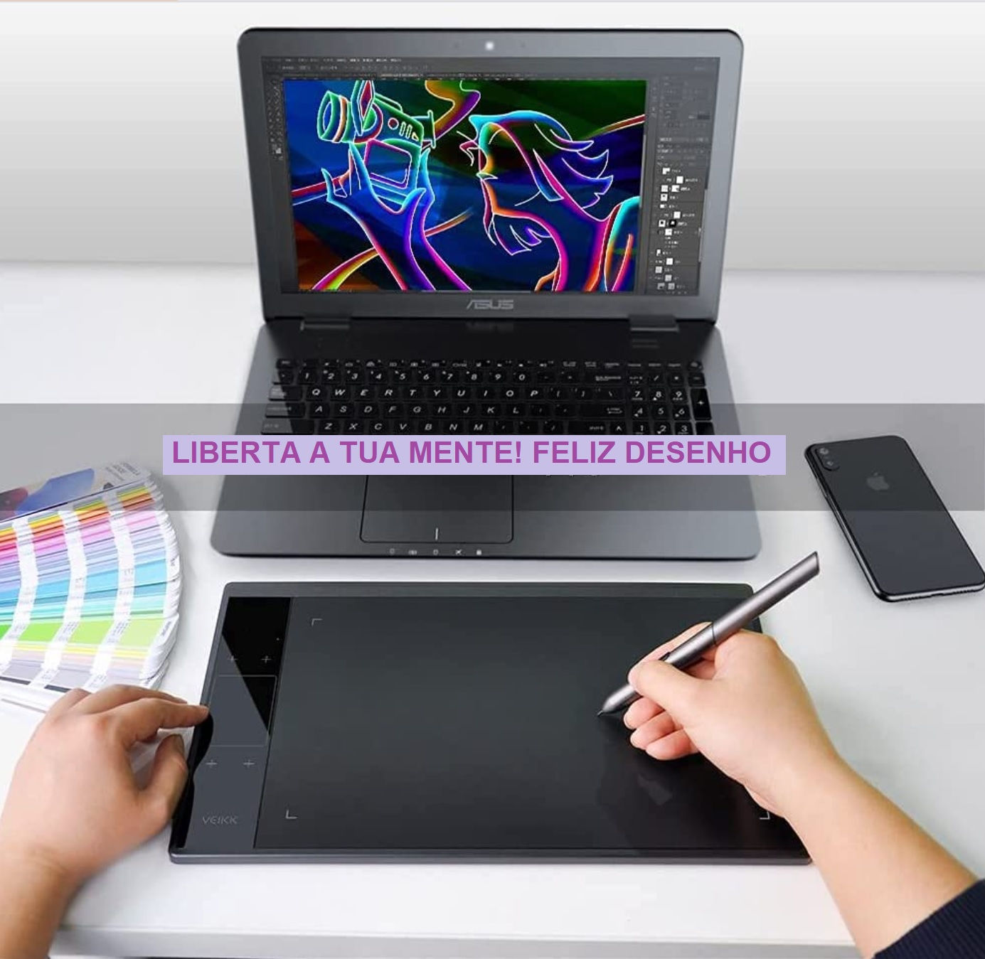 Bloco digital de escrita e desenho inteligente para laptop e PC VEIKK A30