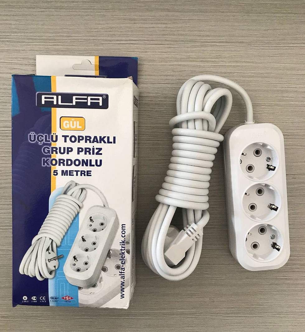 Miniatura: Bloco de tomadas eléctricas ALFA 2 e 5 metros c/interruptor