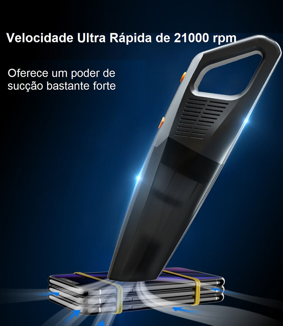 Miniatura: Aspirador a vácuum sem fio de alta potência 50W para carro e casa CARSUN