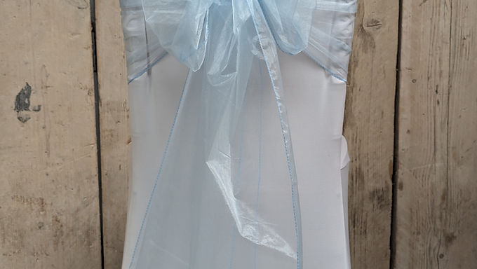 Chair Sash Bow Blue02