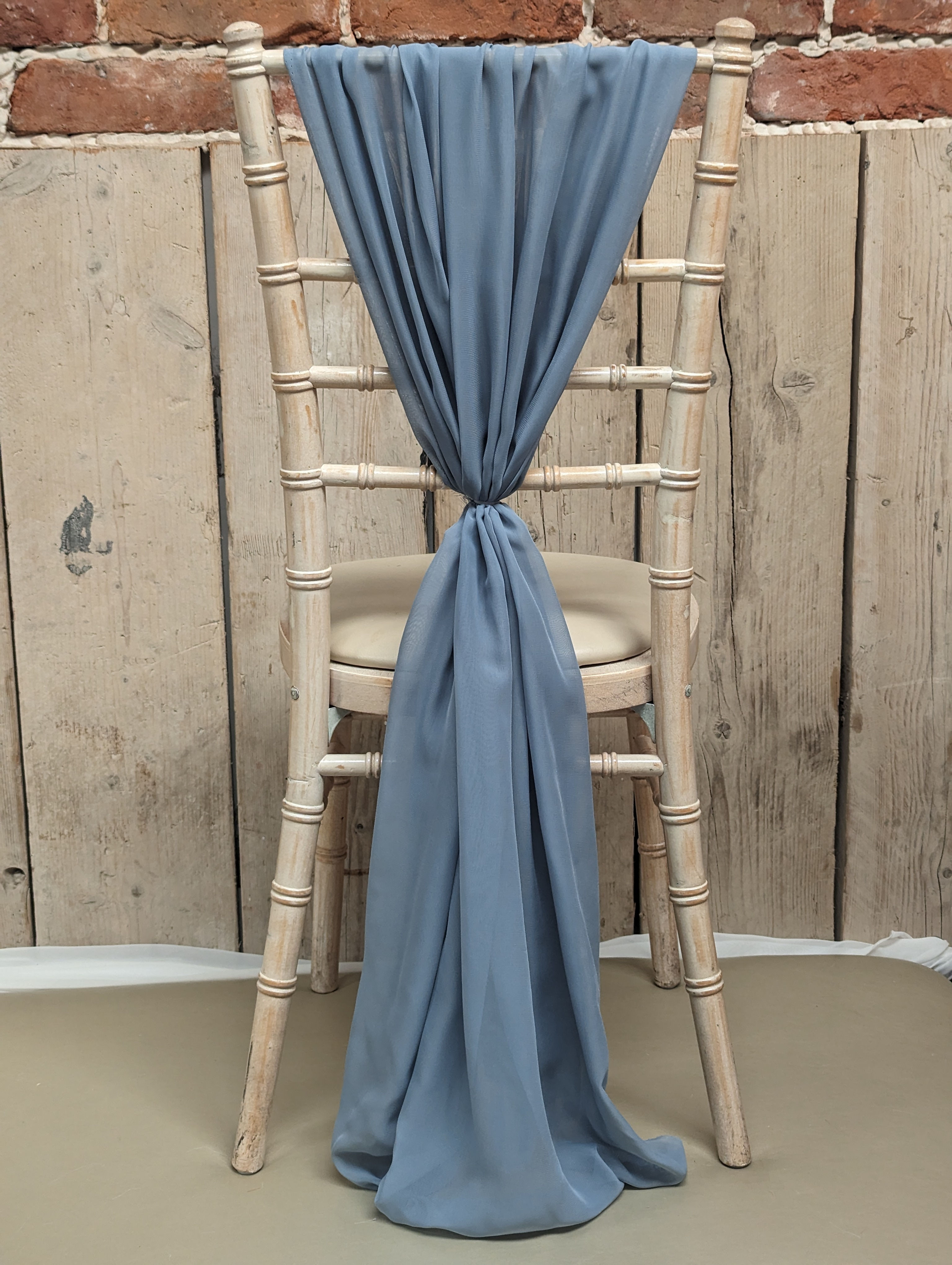 Chair Drape Dusty Blue 1