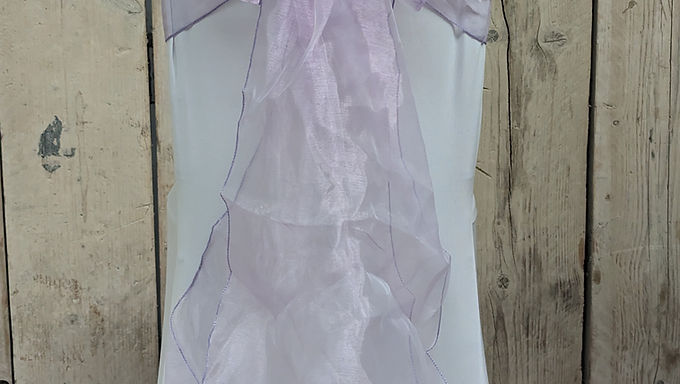 Chair Sash Bow Purple11 Lilac