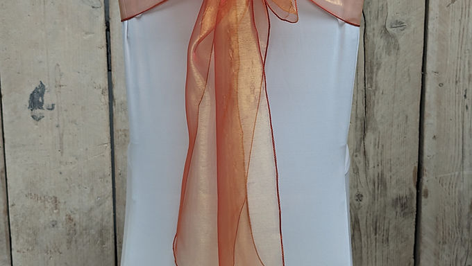Chair Sash Bow Orange08