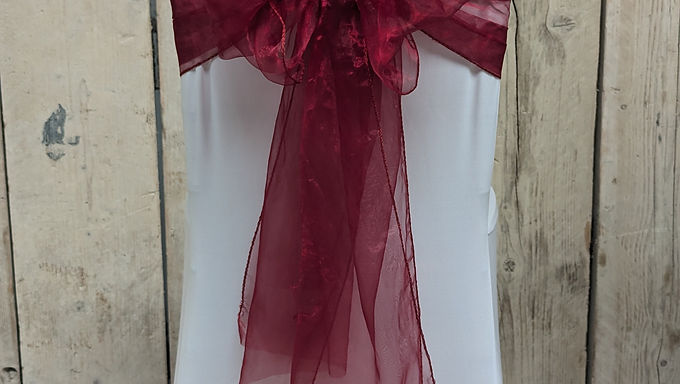Chair Sash Bow Red16