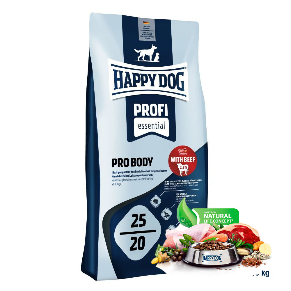 Happy Dog Profi Line Pro Body 25/20 - Hrana za aktivne pse - 20kg