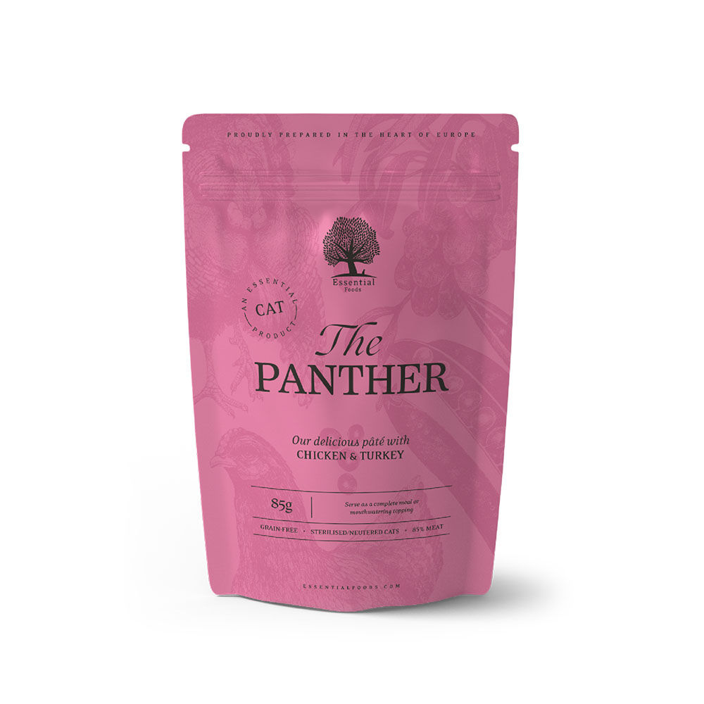 The Panther Pate Essential Foods cats
