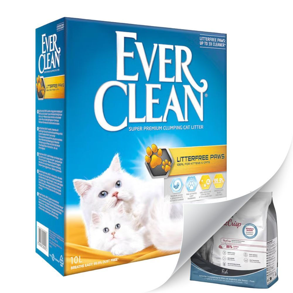 EVER CLEAN Litterfree PawsAKCIJA grudvajući posip za više mačake 99,9% bez prašine