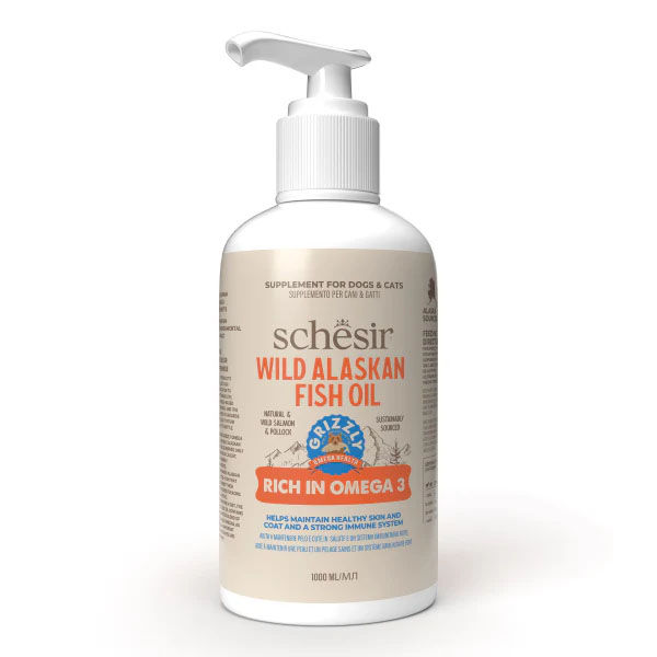 Lososovo ulje za pse i mačke GRIZZLY 1l